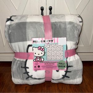 Hello Kitty | Bedding | Hello Kitty Gray Plaid Fullqueen Blanket | Poshmark